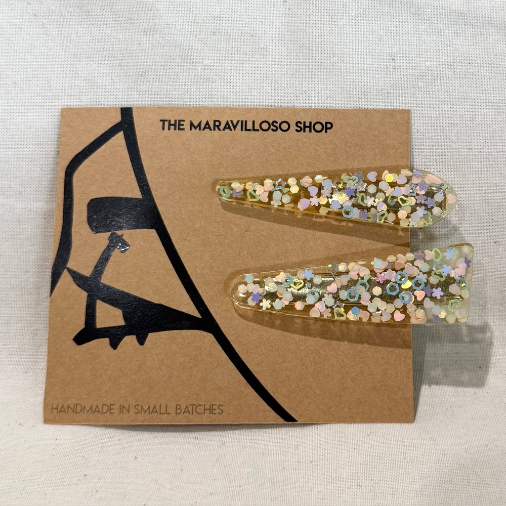 Multicolor Confetti Hair Clips - Picture 1 of 1